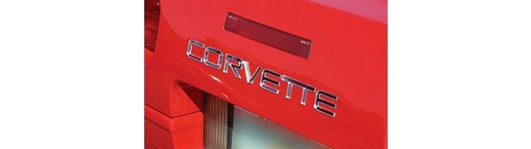 C4 Corvette Rear Bumper Letters